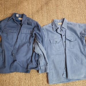 Sold On IG - Light Blue LL Bean Vintage Blue Chamois Button-Up Shirts